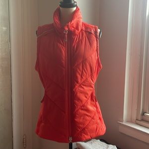 [Athleta] Orange Puffer Vest